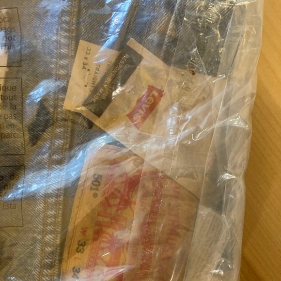 NEW Levi's Straight Leg 501 Jeans 33x34 NIB NWT - Picture 4 of 4